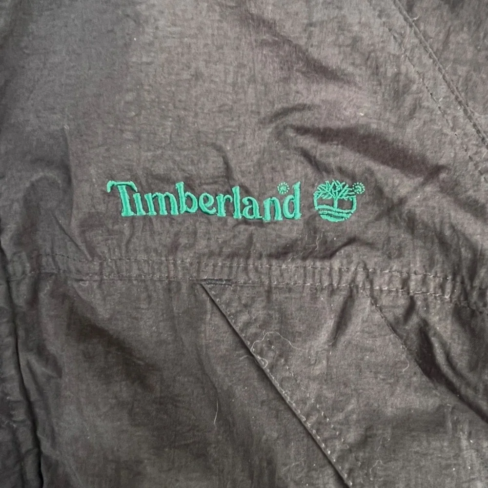 Vintage Timberland Womens Size S Rugged Corey Jacket Black/Green Nylon Fall 1997